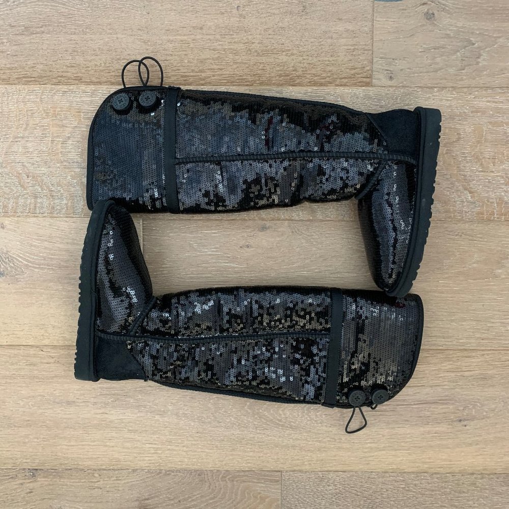 UGG Sequined High Boot Black